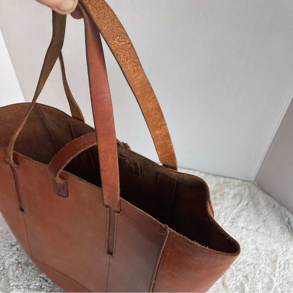Lucky Brand Dylan Leather Tote in Tobacco - Picture 12 of 17